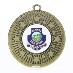 Brio Personalised Medal 50mm - Gold