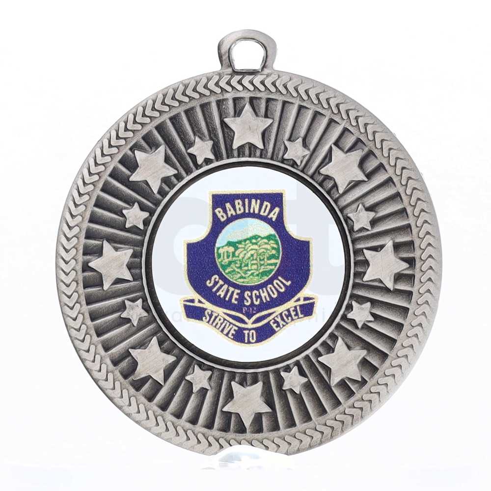 Brio Personalised Medal 50mm - Silver
