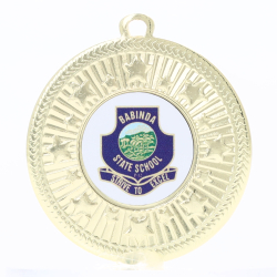 Starlight Personalised Medal 50mm - Gold