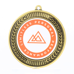 Invincible Personalised Medal 70mm - Gold