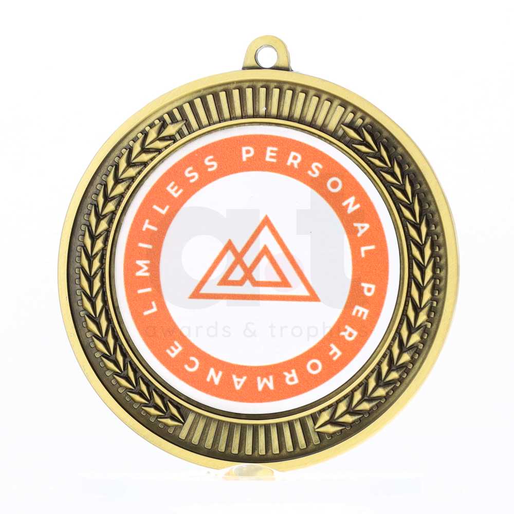 Invincible Personalised Medal 70mm - Gold