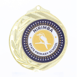 Orlando Personalised Medal 70mm - Gold
