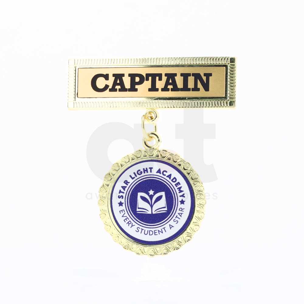 Gold Hanger Pin with Logo
