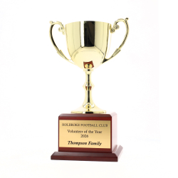 Recognition on Timber 220mm - Gold
