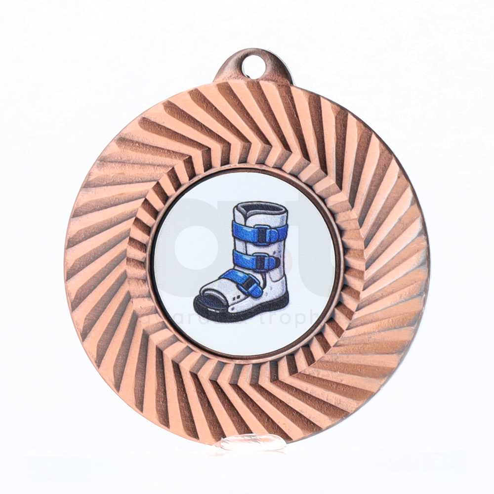 Rosette Personalised Medal 50mm Bronze 