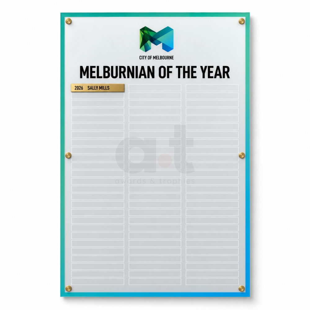 Opal Acrylic Honour Board 1200x800mm