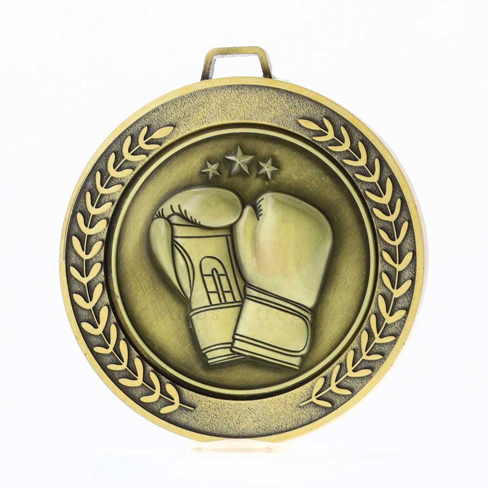 Heavyweight Boxing Medal 70mm Gold