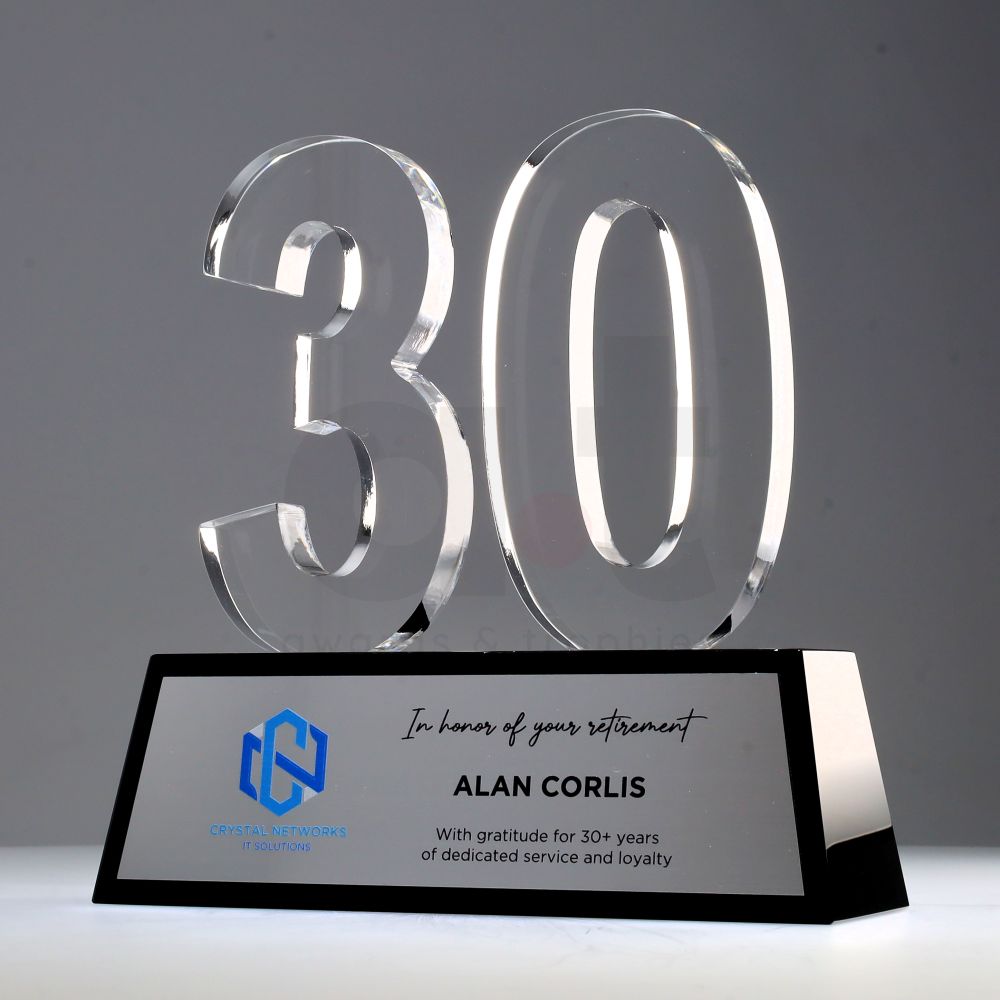 Crystal Celebration 190mm - 30 Years
