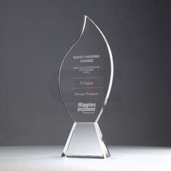 Flame by Rikaro - Handmade Crystal 250mm