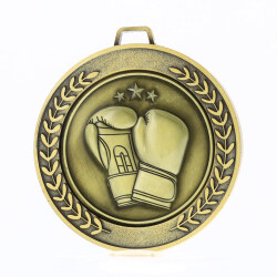 Heavyweight Boxing Medal 70mm Gold
