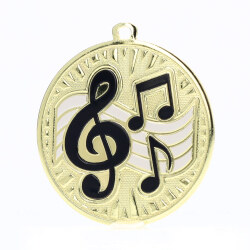 Spark Music Medal 55mm - Shiny Gold