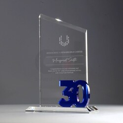 Crystal Milestone 215mm - 30 Years