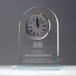 Classic Glass Clock 165mm